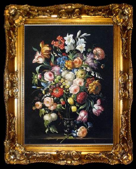 framed  unknow artist Floral, beautiful classical still life of flowers 09, ta009-2